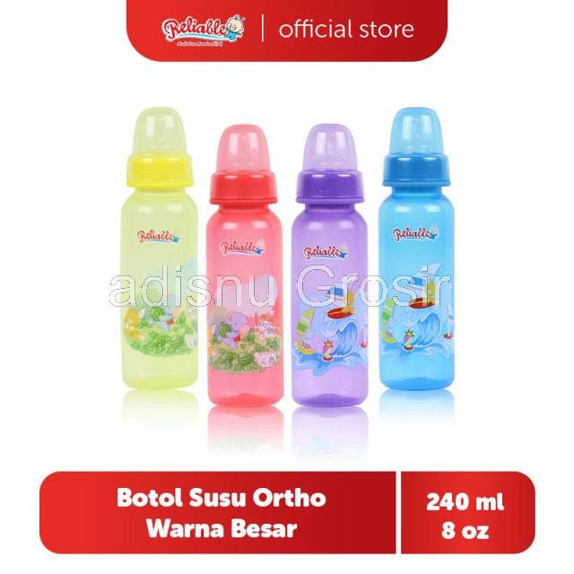 Reliable Botol Susu Bayi Dot Ortho Karakter 240 ml RBS-9930