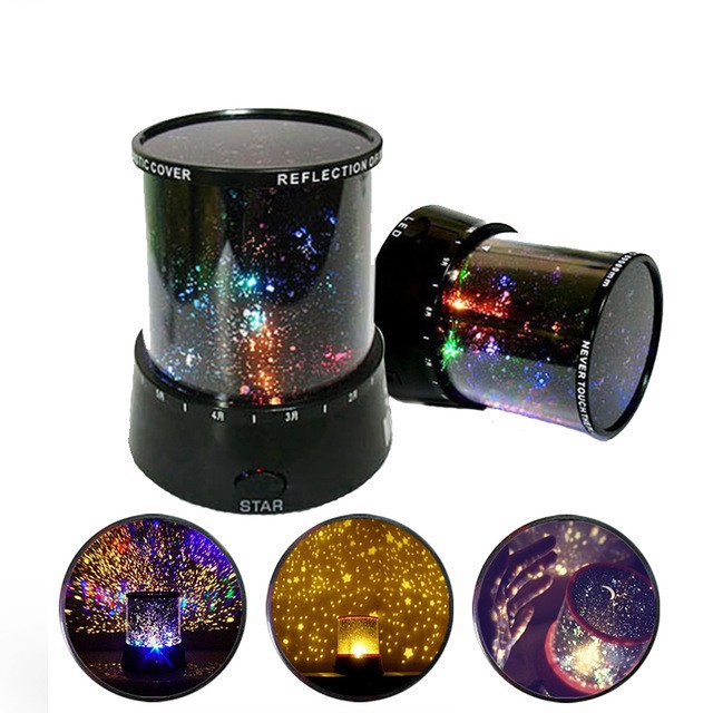 Night LED Proyektor 360derajat Bulan Bintang Lighting Lamp Baby Night Lights Rotation Starry Night Light Romantic Amazing