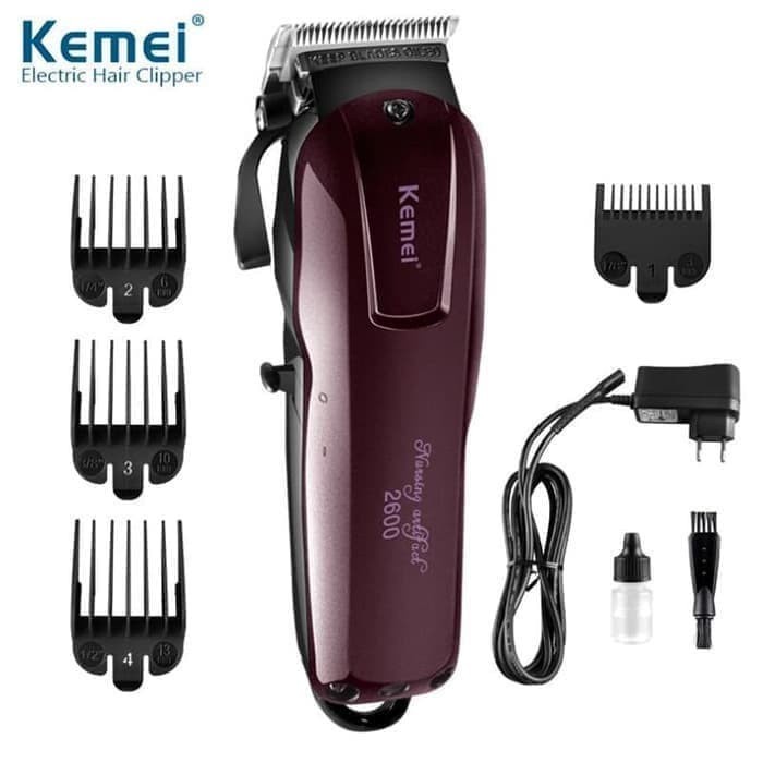 MESIN CUKUR  RAMBUT HAIR CLIPPER CORDLESS KEMEI KM-2600 PISAU CUKUR SUPER TAJAM DAN BERKUALITAS