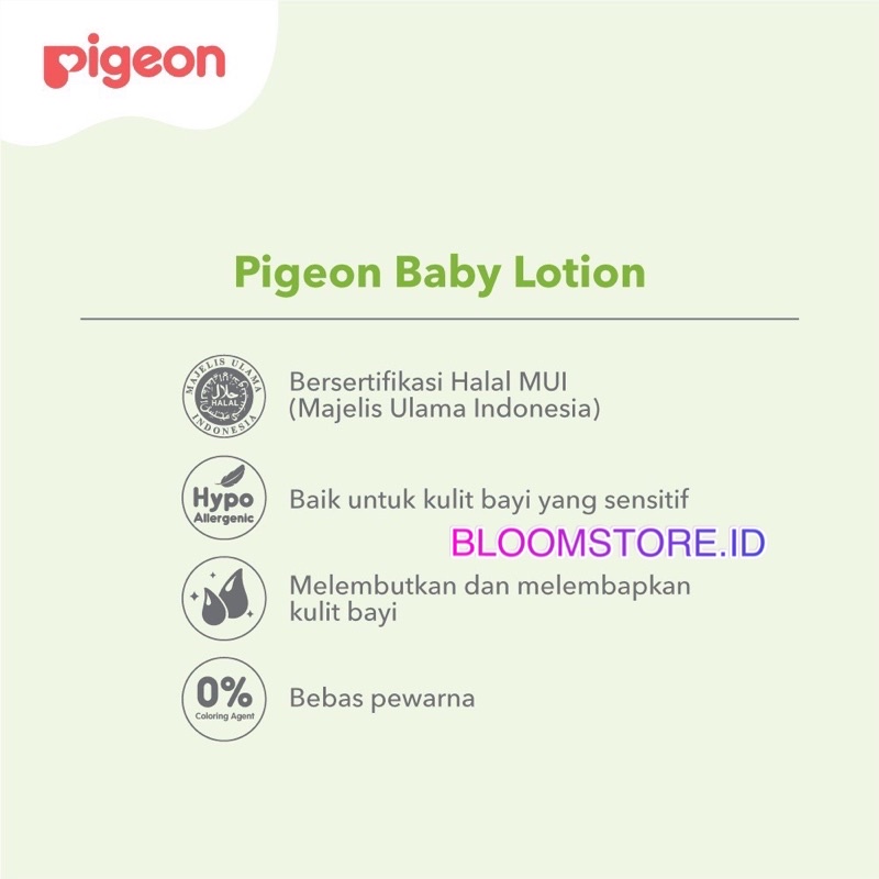PIGEON Baby Lotion Losion Krim Bayi 100ML 100 ML Hypoallergenic Tested Paraben Free Termurah Murah Original Asli