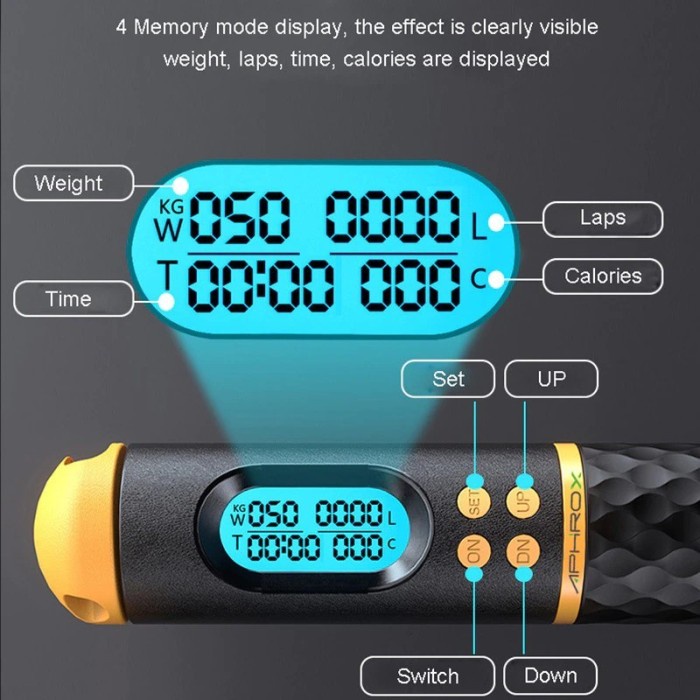 barokah gamis Tali Skipping Premium dengan LED | Skipping rope with LED ORIGINAL