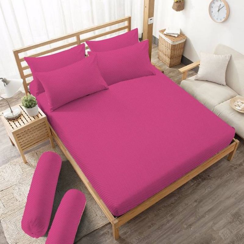 sprei king embos pink magenta