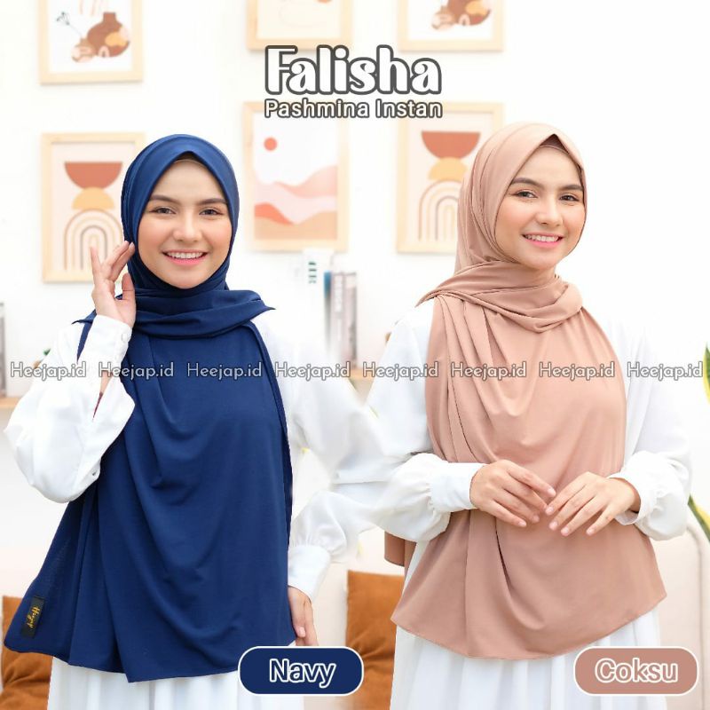 HIJAB EARLOOP FALISHA ORIGINAL HEEJAP || READY STOK