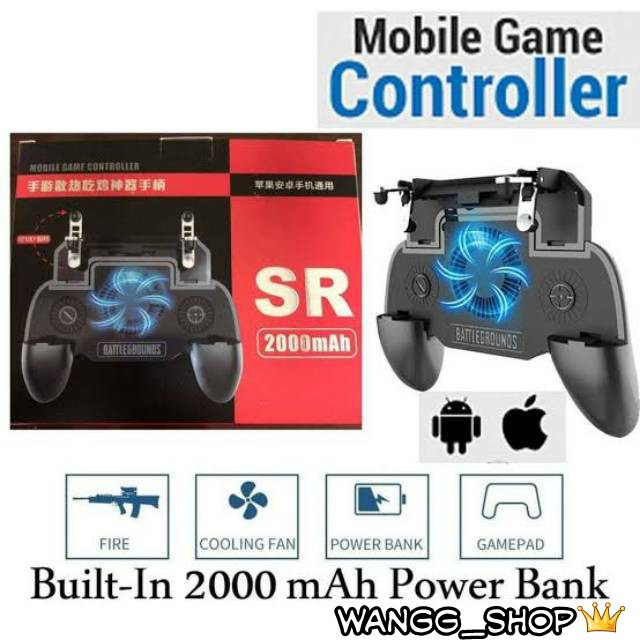 4 IN 1 GAMEPAD SR UNIVERSAL COOLER WITH POWERBANK + GAME HANDLE + TRIGGER