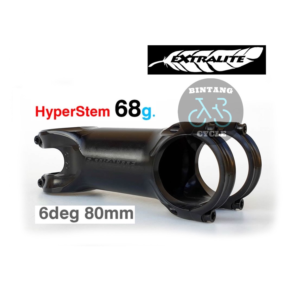 STEM Sepeda EXTRALITE HyperStem Stealth Stem Black on Black by SCHMOLKE CARBON Not ENVE PRO VIBE