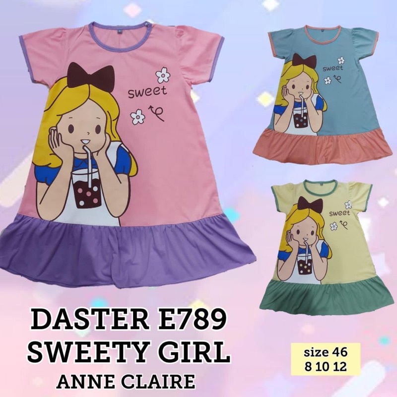 bubbleunique daster anak anne claire