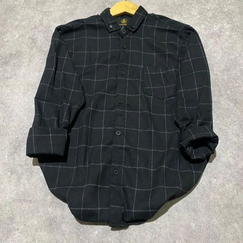 Kemeja Flanel Import Terbaru Unisex | Kemeja Flanel Hitam| Kemeja Flanel Premium