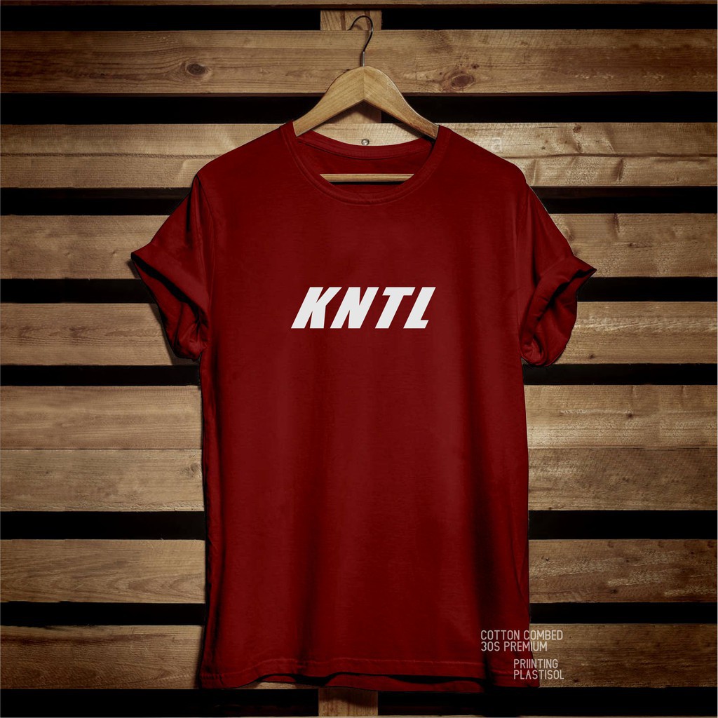 T-shirt Baju Kaos Distro Pria Wanita KNTL Cotton Combed 30s Murah