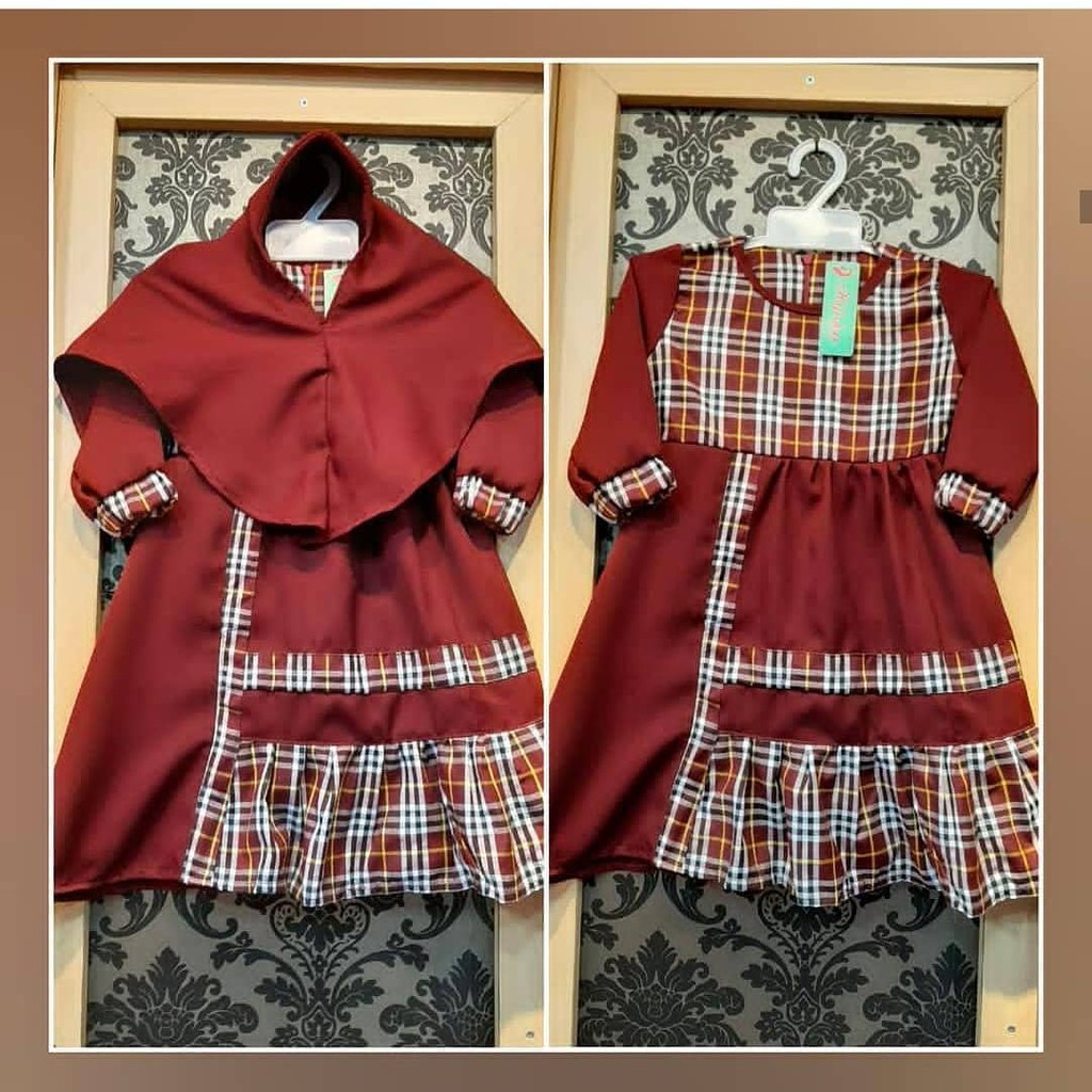SABILA SYARI KIDS BO Baju Gamis Syari Anak Muslimah Model Terbaru 2020 Baju Anak Umur 1 - 2 Tahun