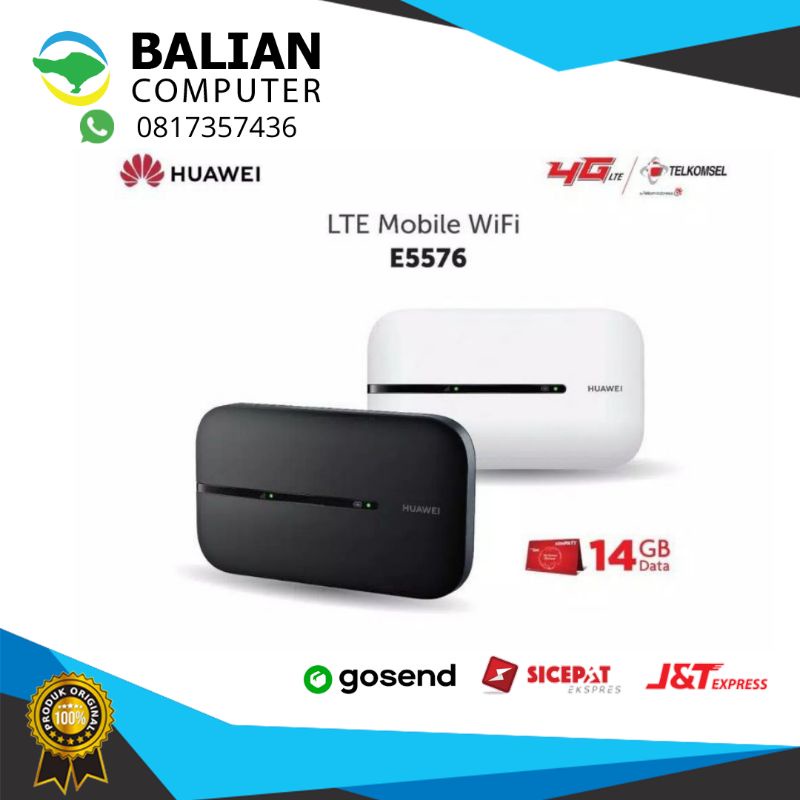 Modem Mifi Huawei E5576 free Data telkomsel 14Gb