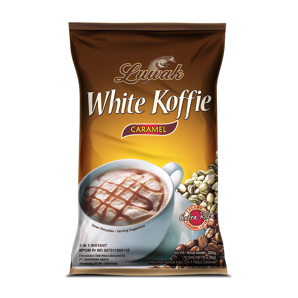 Kopi Luwak White Koffie Caramel Bag 10x20gr Twin Pack