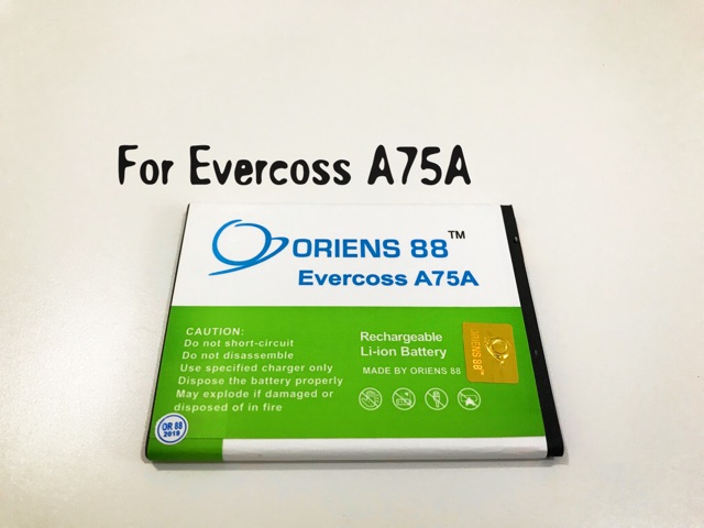 (P) Baterai batre battery EVERCOSS A75A / A75G double power/IC ORIENS88