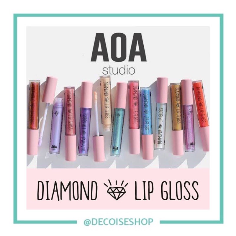 AOA Studio Diamond Lip Gloss ALL COLORS