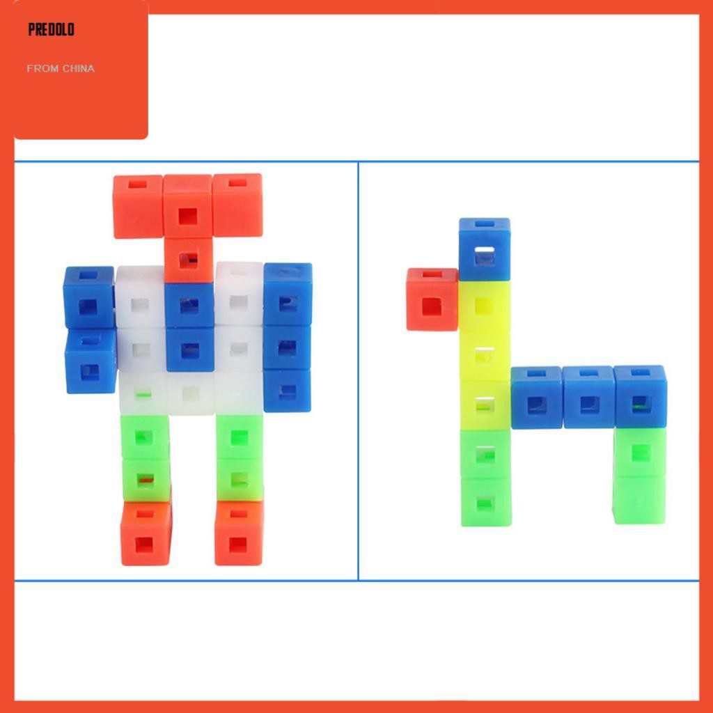 [In Stock] 100Pcs Linking Snap Math Counting Blocks Cubes Manipulative Math, 5 Colors