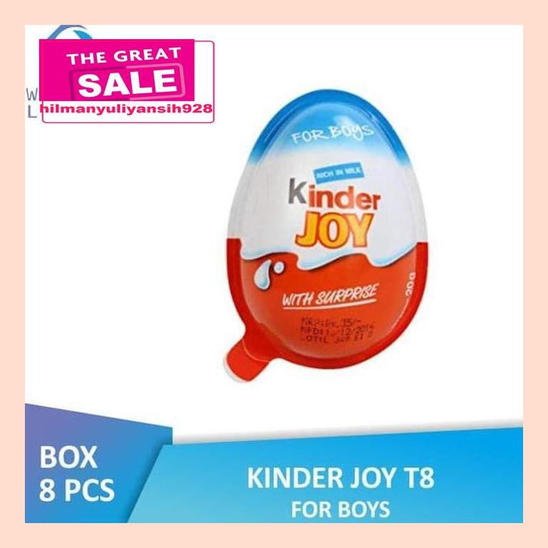 

S50Mra Pack Kinder Joy Chocolate For Boys (8 Pcs X 20 Gr) / Kinderjoy Ret05Vh