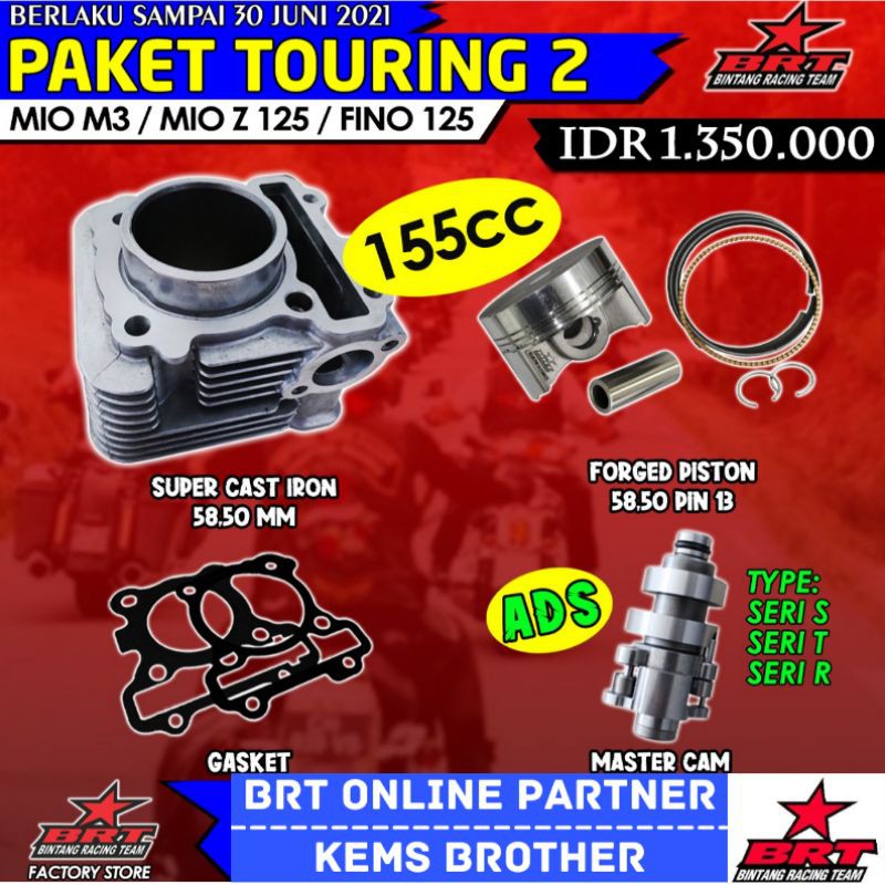 BLOK BRT MIO M3 MIO Z 125 FINO 125 DAN MASTERCAM BRT PAKET TOURING 2