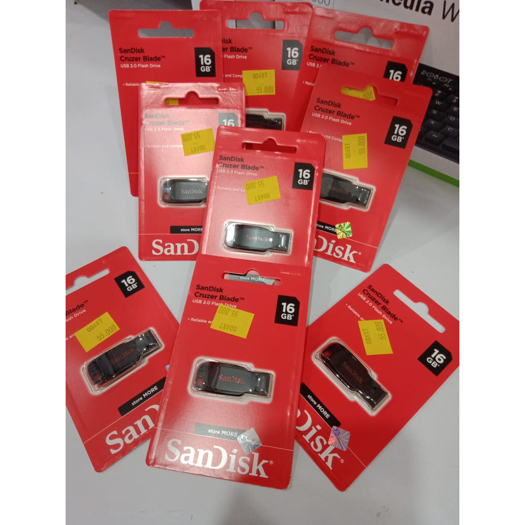 FLASHDISK SANDISK 16GB / ORIGINAL / CRUZER BLADE CZ50/FD