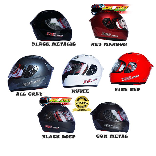 KYT RC SEVEN SOLID FULL FACE HELM KYT RC 7 MOTIF RC7 POLOS ORIGINAL