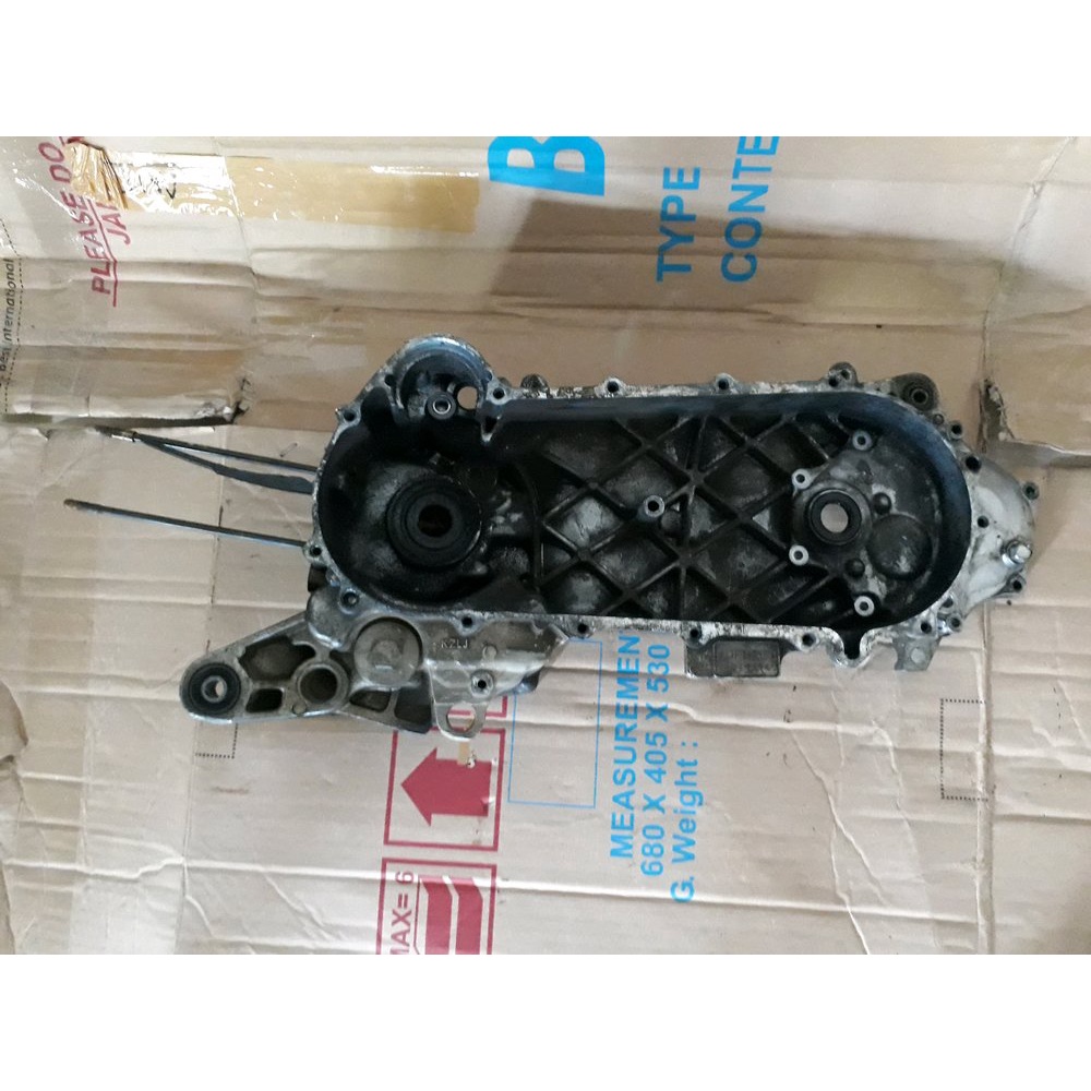 Blok tengah crankcase rengkes sebelah kiri Honda beat fi 2013 2014 no esp masih dinamo