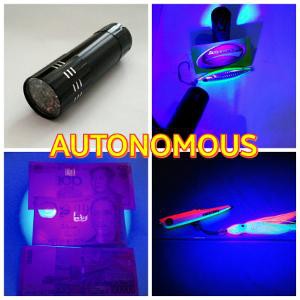 Unik senter led ultraviolet   flashlight uv  untuk metal jig Berkualitas