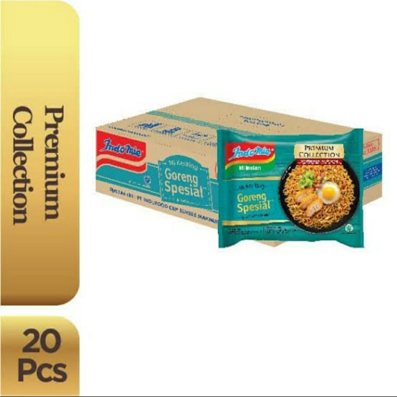 

Indomie Mi Keriting Goreng Spesial 1 dus isi 20 bks / Packs