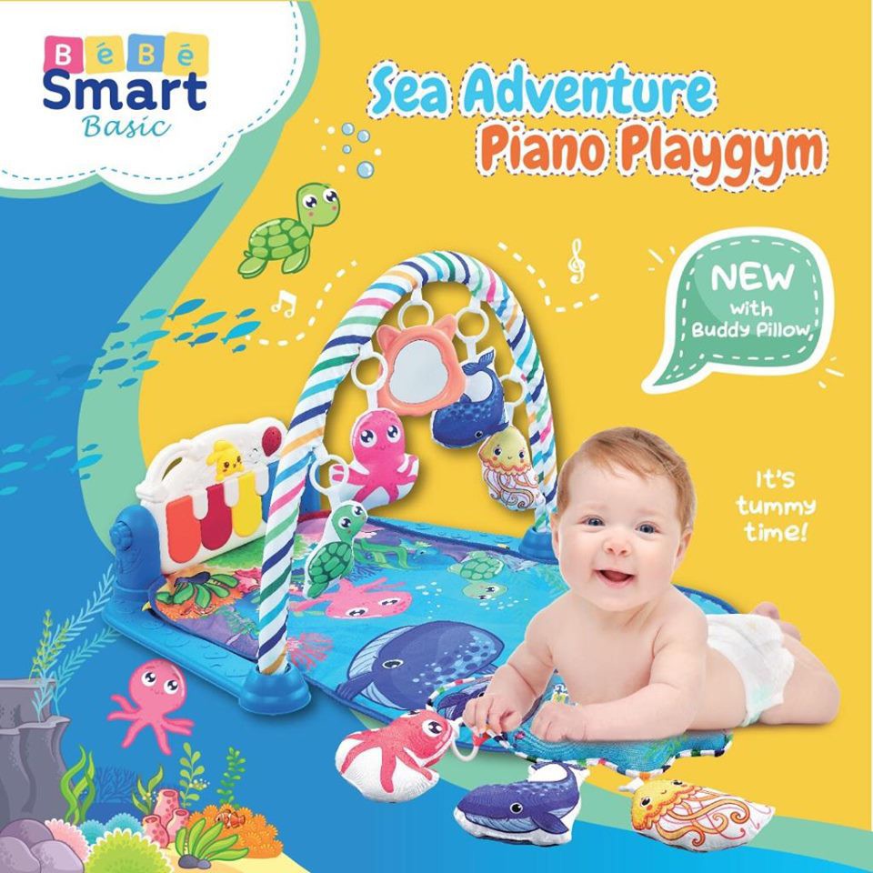 bebe smart 6 in 1 piano play gym