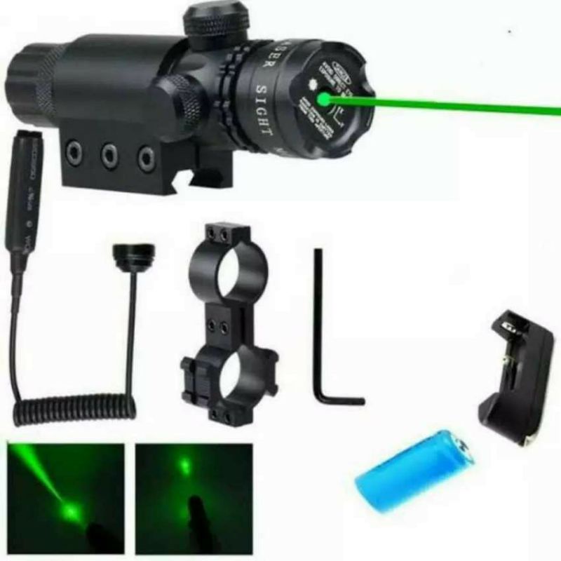 laser scope lampu hijau pembidik / laser hijau outdoor / laser scope hijau lampu