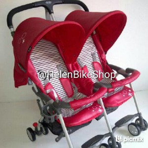 Stroller Chocolate  twin merah