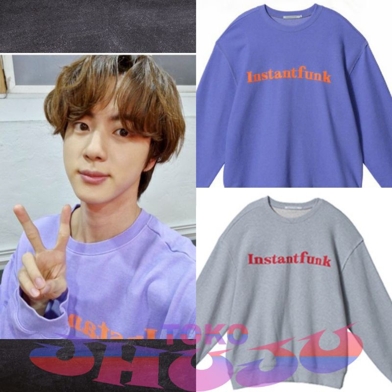 Basic Sweater Kim Seok jin Style Instanpunk purple