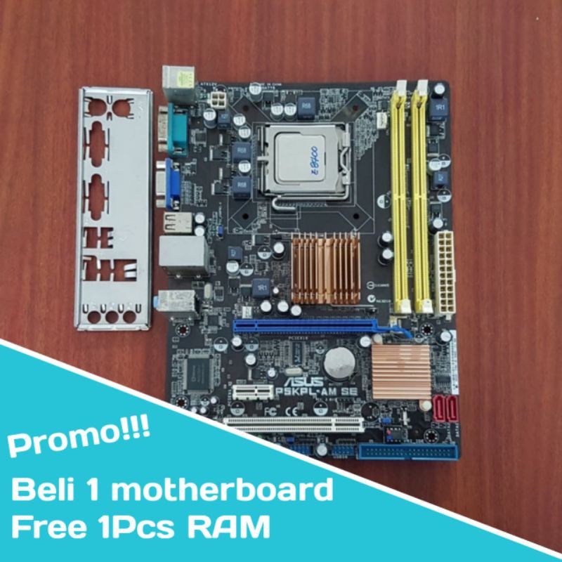 Motherboard lga 775 + free processor & RAM