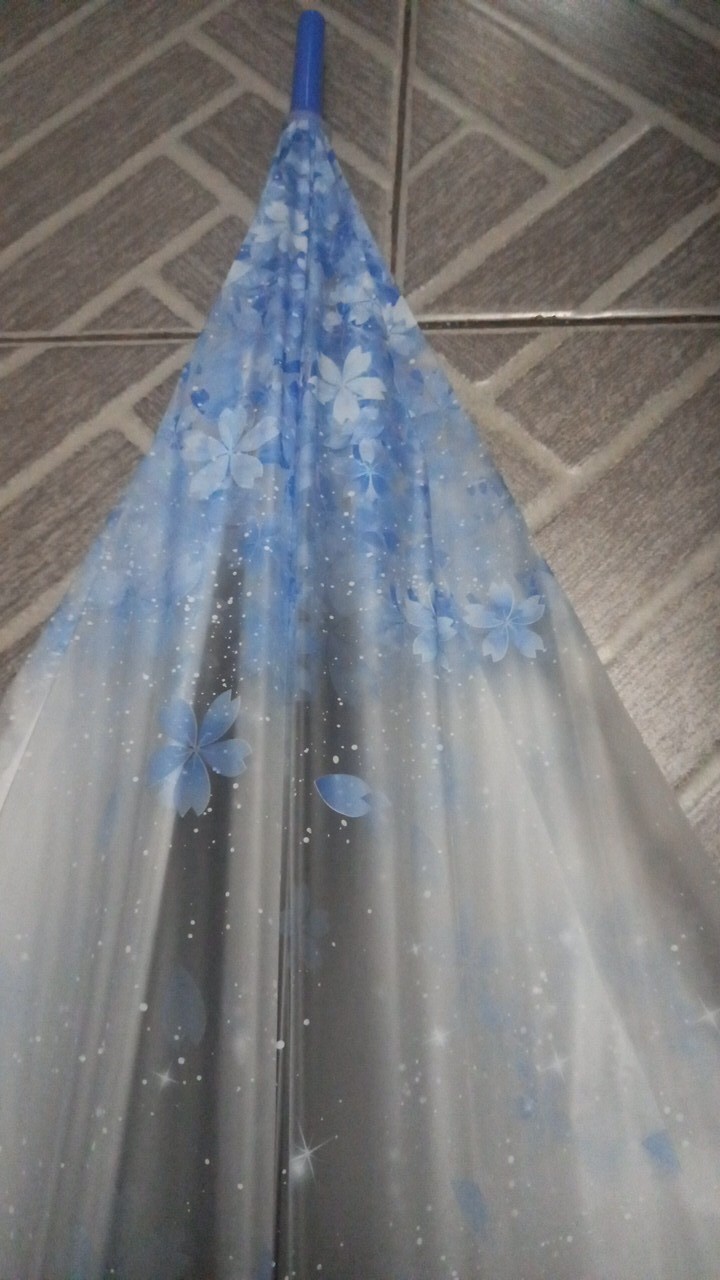 Rajakarta Payung Transparan Standar Tongkat Motif Mix Banyak Karakter Lucu