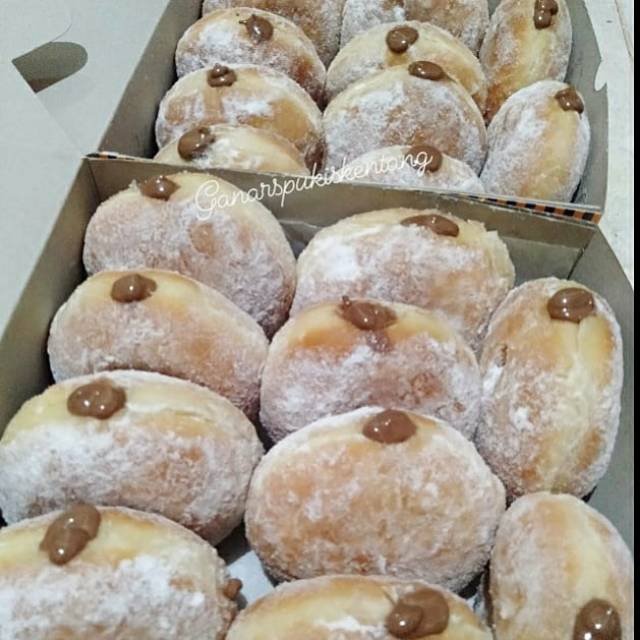 

Donat Bomboloni isi 10 pcs /donat coklat isi 10 pcs