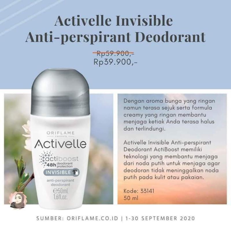 Activelle deodorant