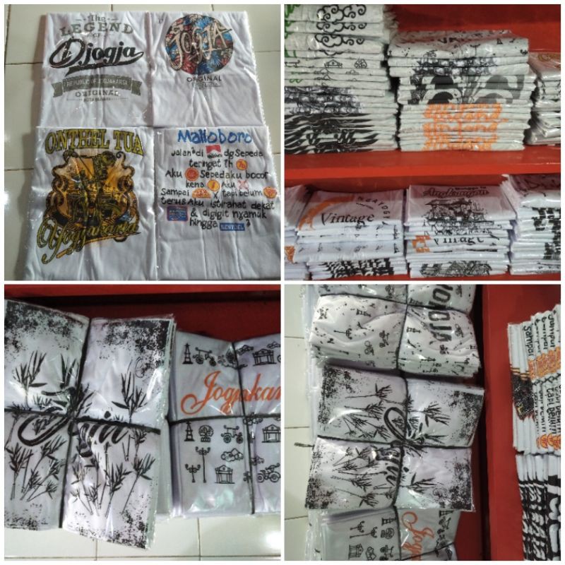 KAOS JOGJA PUTIH KAOS DISTRO OLEH OLEH YOGYAKARTA TSHIRT JOGJA KAOS LENGAN PENDEK JOGJA WARNA PUTIH 