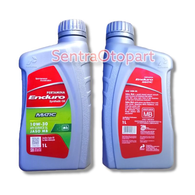 Oli mesin pertamina enduro matic sae 10w 30 1000ml