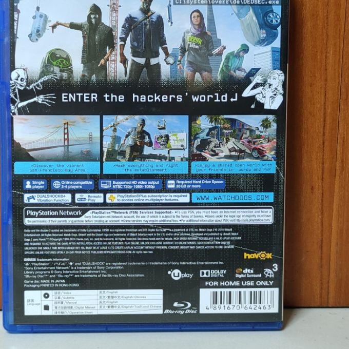 HARGA GROSIR &gt;&gt; Watch Dogs 2 PS4 Watchdogs Dog II WD Watchdog Reg 3 Playstation PS 4 5 Kaset Cd Bd Game Wd2 1 legion region 3 asia |Borong|Kualitas nomer 1|Cepat