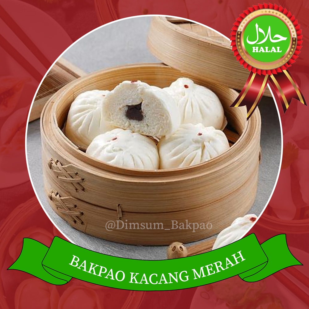 

Bakpao Rasa Kacang Merah original isi 50pcs frozen food halal - DIMSUMBAKPAO