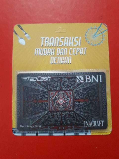 BNI Tapcash edisi Inacraft 2018 - Motif Gorga Batak /Like eMONEY eTOLL Flazz or Brizzi