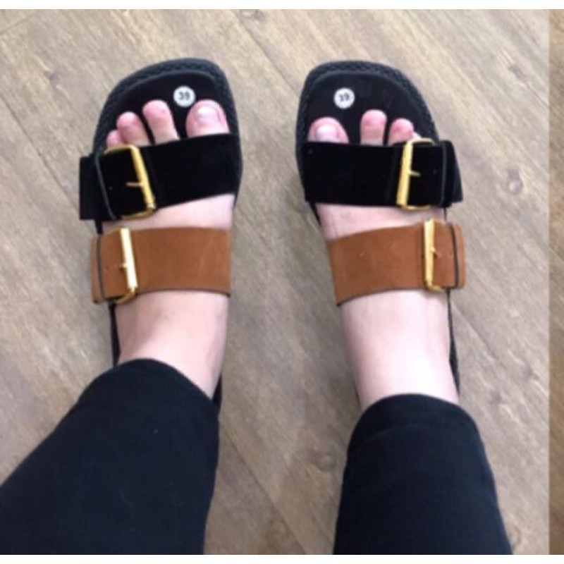SB - SANDAL FLATS 2TONE