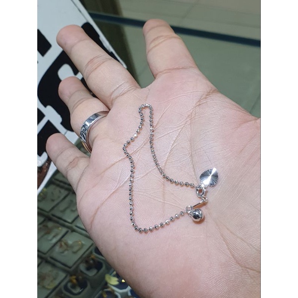 gelang bijilada  emas putih 750