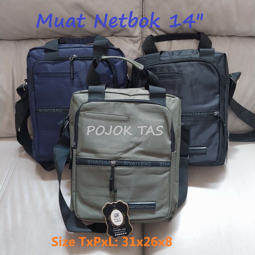 Tas Kerja Pria Tas Slempang Samping Laki Laki Tas Kuliah Cowok Import Murah