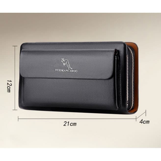 Rhodey Dompet Clutch Wanita Bahan Kulit - 007