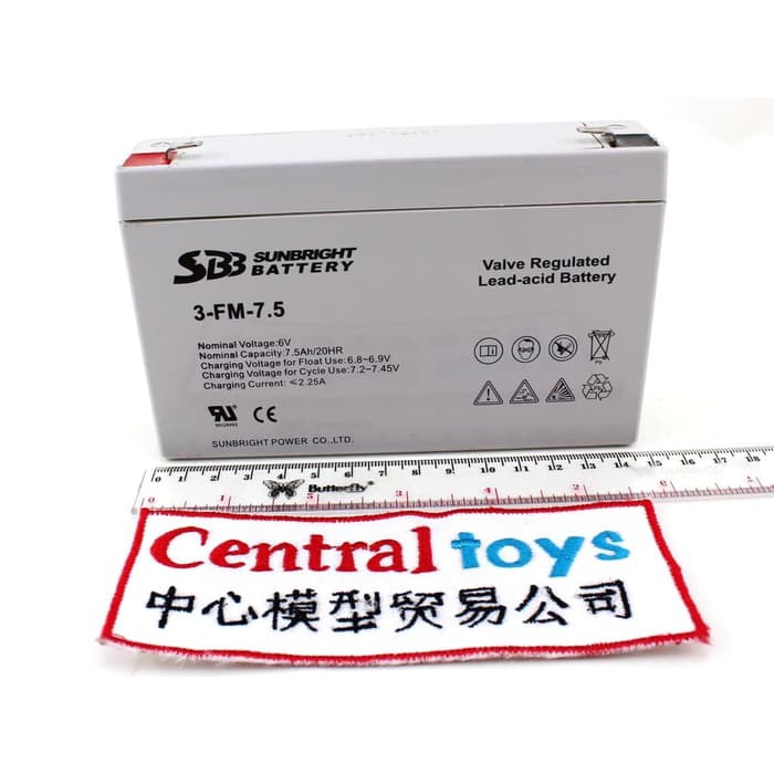 aki kering 6V 7AH untuk motor aki anak mobil aki SUNBRIGHT v panasonic