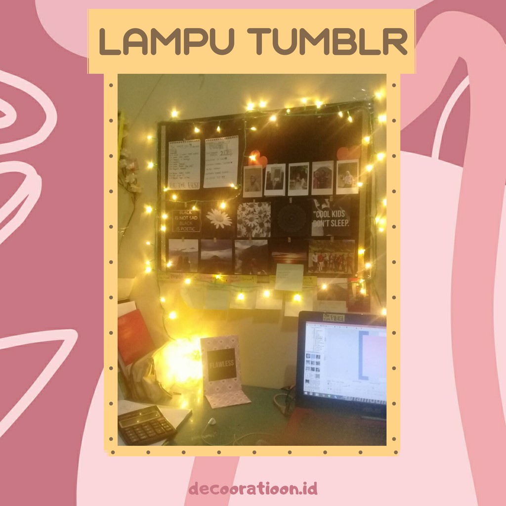 LAMPU TIDUR TUMBLR LED INFY DAN XERON DEKORASI KAMAR ESTETIK Shopee Indonesia