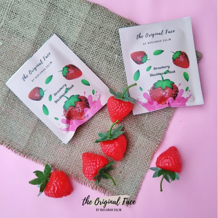 BEST!!! Masker Strawberry untuk komedo / masker wajah / masker komedo by NURJANAH SALIM