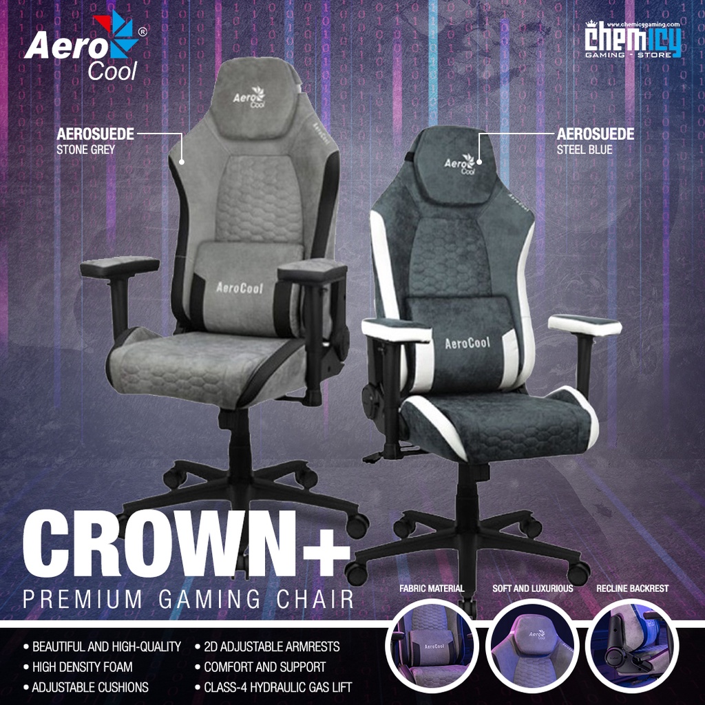 AeroCool Crown Plus Gaming Chair / Kursi Gaming