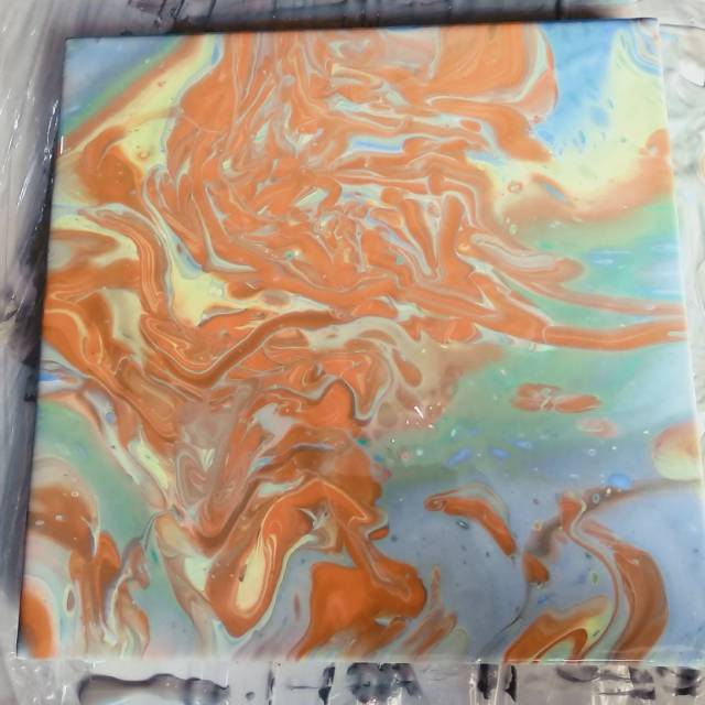 Lukisan kanvas abstrak