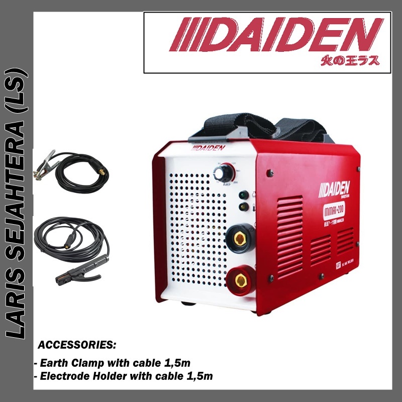 Mesin Las Daiden Mmai 200 Travolas Daiden Mma 200 Mesin las Inverter