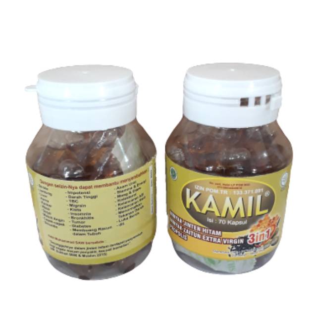 Kamil 3in1 (Habbasauda, Zaitun &amp; Propolis) 70 kapsul