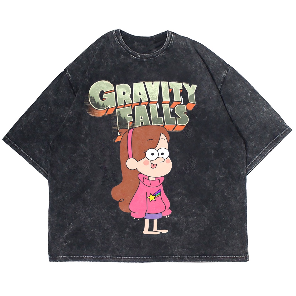 KAOS OVERSIZE GRAVITY FALLS MABEL PINES WASHING VINTAGE TEE ( WASHING T-SHIRT )